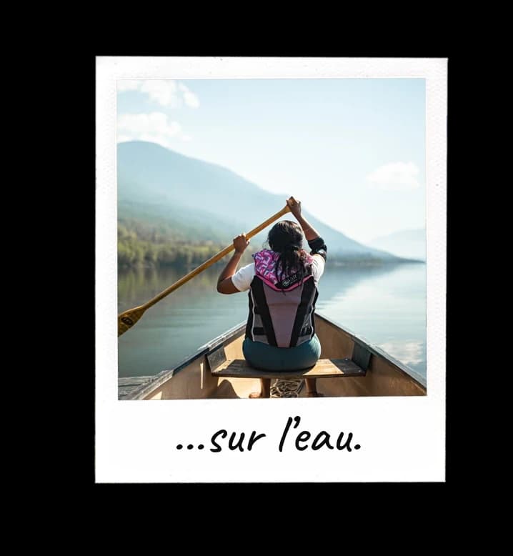 …sur l’eau.